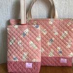 sale　レッスンバックとシューズケース　キューピー　ピンク