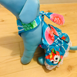 dog  クールエプロン ワンピース レトロ柄