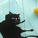 やる気のない猫 黒猫 スマホケース　　-- ハード iPhone12 --