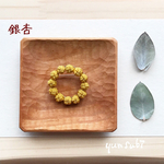 【絹水引】まんまるブローチ・銀杏（いちょう）