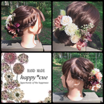 SALE♡ナチュラル和装洋装 グラデーションの髪飾り