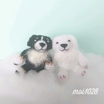leomama様オーダー作品「バーニーズ&ピレネーminiminiset」