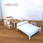 aya.co♥様専用 ベッド 15cm Cタイプ  キングサイズ他 ミニチュア家具 ドールハウス          