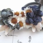 アートフラワーの花束クリップ＆ブローチ