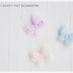 右留めタイプ全色再入荷★妖精の羽のちょうちょのベビーヘアクリップ 