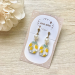 レモンとミントグリーンのシャツ イヤリング/ピアス