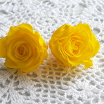 ♡プリザーブドフラワー・ローズ・サフランイエロー・2輪♡