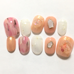 フェミニン ピンク ネイルチップ  ベリーショート標準