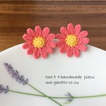 ★再販★マーガレットピアス・ローズピンク