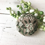 【ブローチorヘアゴム】green berry 
