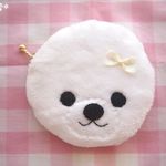 ふわふわ♪ビションフリーゼミニポーチ（イエロー）