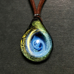 ≪宇宙の輝き»　ガラスのペンダント Glass accessories  宇宙