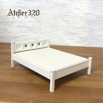 neremura様専用 ベッド Bタイプ 15cm  クィーンサイズ ミニチュア家具 ドールハウス