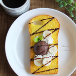 ★受注生産★ フレンチトーストのスマホケース（チョコ＆バナナ)