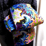  ●ご予約品●お羊屋USAコットンSkull柄名古屋帯新品