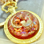 ▼ moon cat - ストラップ型お守りオルゴナイト