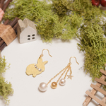 【森の動物】星屑とうさぎピアス
