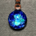 ≪輝く星の揺らめき»　ガラスのペンダント Glass accessories 宇宙ガラス 星 夜空
