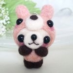 【Ａ様ご予約品】ウサギパンダちゃんのストラップ 