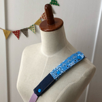 再4 水筒ショルダー肩紐カバー   水色バンダナデニム