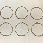 GOLD RING HOOP FLAME CHARM PARTS