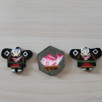 軽量ブローチと　帯留め