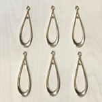GOLD DROP DESIGN HOOP CHARM