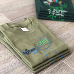 Tシャツ ハンドメイド 子供服 刺繍 kodomonoe 恐竜 スピノサウルス