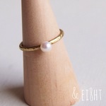 【再販】Brass - Pearl Ring