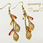 ♡再販♡落葉のピアス／イヤリング