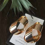 oval ring gold pierce