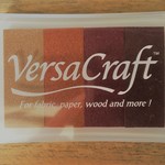 【SALE】バーサクラフトVersa Craft(グラデーション)ブラウンシェイド VK-406 スタンプインク 布にも♪