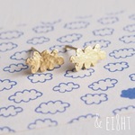 【受注制作】 - 18KGP - Cloudピアス