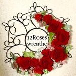 [再々販] [プリザーブドフラワー]幸せの12(ダース)Rosesリース