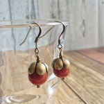 *丸いどんぐりピアス(イヤリングにも出来ます)*