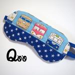 裏地ダブルガーゼ!!☆【ふわもこ子供用アイマスク】電車キルト②