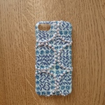 *受注製作*ミナペルホネン*スリーピングローズ×タンバリン*ブルー×ライトピンク*mina perhonen*iPhoneケース*iPhoneカバー*スマホケース*スマホカバー