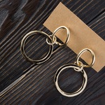 【再販】gold hoopピアス△秋冬△ゴールド