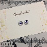 Chouchoute* 蝶とレースのレジンアイ パープル