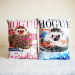 ◆イギリスより送料無料◆２個セット　ハリネズミ　ミニクッション　 Hedge HOGUE 　はりねずみ／VOGUE／ミニピロー／Hedgehog／ヴォーグ