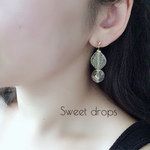 クリア×gold ピアス/イヤリング/ノンホールピアス