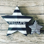 玄関飾りにWELCOMEスターオブジェ 