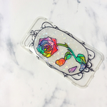 【試作品】アンティークな薔薇 iPhone7.8用