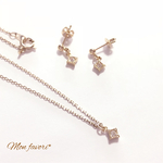 セット特別価格♡ダイヤネックレス&ピアス