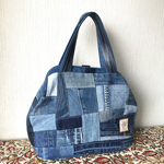 sowelu2015様専用 ニューム口金 デニムパッチバック(Mー2)m237