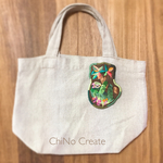 ◎のんびりお花のナマケモノ・刺繍ブローチ