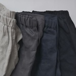 リネンのオーバルパンツ・(受注製作)
