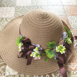 大人シックなストローハット〜slouch hat〜