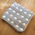 ６重ガーゼ＊ガーゼケット 100×70   ハリネズミ