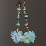 エチオピア産プレシャスオパールのピアス